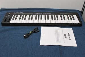 ○Alesis MIDIキーボード USBコントローラー Q49 2021年製【動作保証出品】49鍵 音楽製作