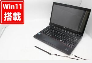 訳有 返品不可 フルHD タッチ 12.5型 Fujitsu LIFEBOOK　P727R Windows11 七世代 i7-7500U 8GB 256GB-SSD カメラ 無線 Office 中古パソコン