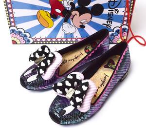 新品 イレギュラーチョイス × ディズニー ミニー 装飾付き パンプス 37 Irregular Choice DISNEY