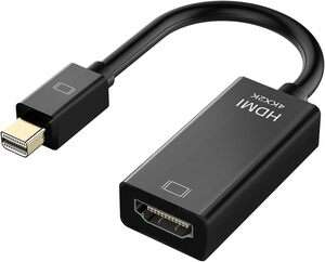 【数回使用のみ】Mini DisplayPort to HDMI変換ケーブル / HDTV変換アダプター｜4K/3D対応 Mac, Windows PC, タブレットPCなどに対応