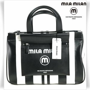 新品1円～★イタリア発ブランド MIRAMIRAN ミラミラン トートバッグ ミーチョ A4 ブラック 黒 大容量 正規店本物 ◆1458◆