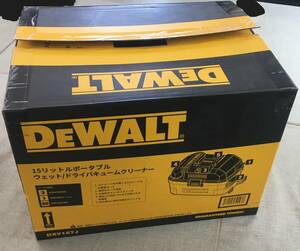 未使用 デウォルト(DEWALT) 業務用掃除機 乾湿両用 集じん機 バキュームクリーナー ブロワ送風 15L小型 収納簡単 家庭用 DXV15TJ