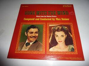 Gone With The Wind / Film Soundtrack LP RCA Victor LSP-3859(e) 1967インチ VG/EX 海外 即決