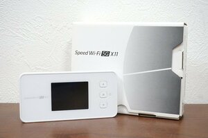 NEC KDDI Speed Wi-Fi 5G X11 モバイルルーター NAR01SWU スノーホワイト AU判定〇 通信機器 2032524