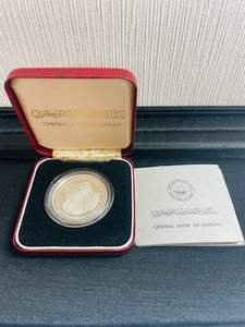 CALL1　アンティークコイン コイン 銀貨 KUWAIT 1976 15th ANNIVERSARY 2 DINARS SILVER PROOF　クウェート2ディナール