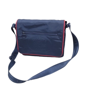 WC320 Supreme LACOSTE シュプリーム ラコステ Small Messenger Bag メッセンジャーバッグ ショルダーバッグ ネイビー 良品 ●60