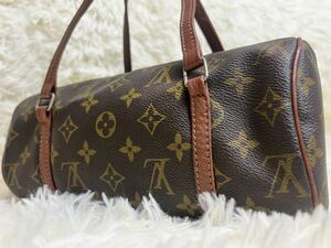 1円 スタート LOUIS VUITTON ルイヴィトン ハンドバッグ ボストン パピヨン モノグラム レザー ヌメ革