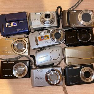 デジタルカメラ SONY OLYMPUS CASIO Panasonic FUJIFILM 計11点 動作品ジャンク品含む