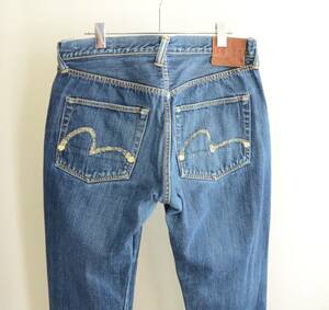 EVISU エヴィス デニムパンツ Lot 2001 白 カモメ 日本製 W36 セルビッチ