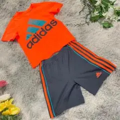 【adidas】アディダス　ウェア　上下セット　半袖　ハーフパンツ