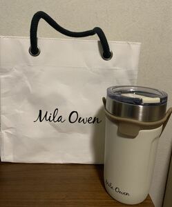 Mila Owen ミラオーウェン タンブラー ステンレスボトル 550ml ノベルティー バッグ 紙袋