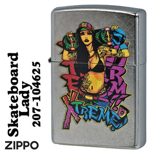 zippo(ジッポー) セクシー スケートボード レディ 2023モデル ストリートクローム Z207-104625【ネコポス可】