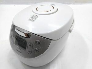 ★動作品 TOSHIBA 東芝 IHジャー炊飯器 炊飯器 RC-10HK ホワイト 5.5合炊き 2018年製 E-0508-11 □ @100★