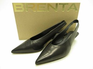 ブレンタ BRENTA★定価￥50600（税込）★レザー　 バックストラップ　パンプス　サイズ37（24cm）★NOBLE