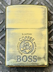 ★☆Zippo ジッポー ライター SUNTORY　BOSS COFFEE サントリー ボス ゴールド 喫煙グッズ　☆★