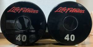 Life Fitness ライフフィットネス ウレタン ダンベル 40Kg 2個