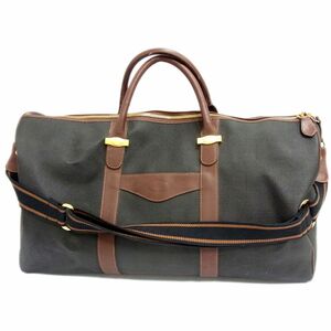 定価20万円●Alfred Dunhill ダンヒル レザー ボストン バッグ 旅行 ダッフル メンズ 斜め掛け 2WAY 大きいサイズ 大容量 1円スタート