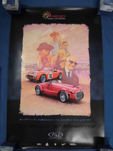 当時物 1999年 Monterey SPORT CAR AUCTION / エンツォ・フェラーリ＆キャロル・シェルビー　ポスター　未使用品