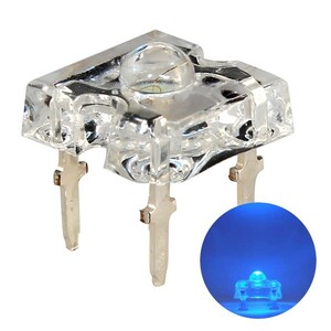 LED FLUX 3mm 青色 300～500mcd 1000個