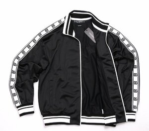 ドルチェ＆ガッバーナDOLCE&GABBANA メンズ DGロゴ ジャージ ブラック サイズ52 EMBOSSED DG LOGO JACKET G9XM5Z HU7B7 N0000 新品