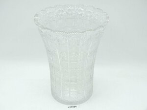 【z27054】BOHEMIA GLASS ボヘミアグラス インテリア フラワーベース クリスタルガラス 花瓶 格安スタート