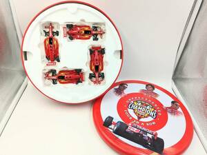 1000円～【BOX入り未使用】★ 1/43 スケール ミニカー 4CHAMPIONS 1996 1997 1998 1999 4台セット ★ F1 車 コレクション 