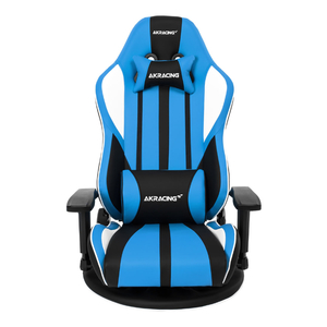 AKRacing AKR-GYOKUZA/V2-BLUE ブルー AKレーシング極坐 V2 ゲーミング座椅子 人間工学　360°回転台 位置調整が可能なアームレスト