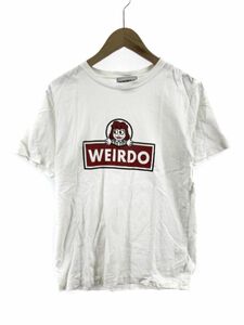 WEIRDO ウィアード プリント Tシャツ sizeS/ホワイト ■◆ ☆ eac9 メンズ