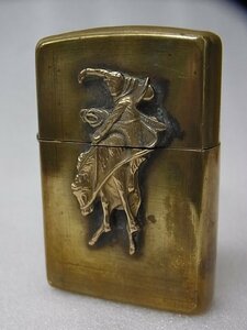 【良品】 ZIPPO ジッポー 1992年 Marlboro マルボロ ロデオ カウボーイ 懸賞品 限定 ソリッドブラス 真鍮製 立体