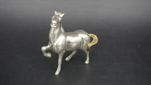【送料510円】真鍮 馬 ウマ 置物 飾物 オブジェ