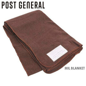 ポストジェネラル POST GENERAL ミル ブランケット MIL BLANKET ひざ掛け 約100×180ｃｍ　ミリタリーブランケット