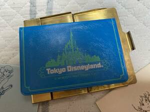 東京ディズニーランド　1982 パスケース　青　　昭和レトロ