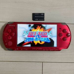 SONY PSP 本体 PSP-3000 美品 動作品 純正 バッテリーパック メモリーカード 4GB 付き ソニー プレイステーション ポータブル 送料無料