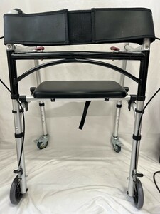 歩行器 椅子つき キャスター 介護 リハビリ 浦MY0426-20