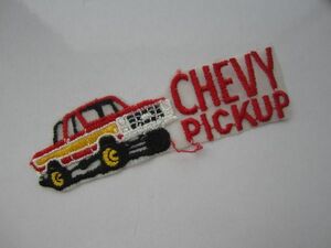 ビンテージ CHEVY PICK UP ピックアップトラック シボレー ロゴ プリント ワッペン/ 刺繍 自動車 カー用品 整備 作業着 旧車 ステッカー 61