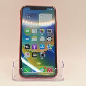 KT020236-H【爆速発送・土日発送可】Apple アップル iPhone 11 レッド 64GB バッテリー100％ 利用制限◯ au アイフォン 即決