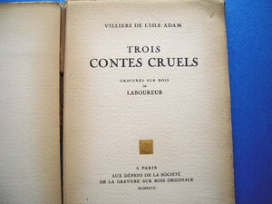 J-E.ラブルール木版画9点！H.C版 1927 リラダン『3つの残酷物語 Trois Contes Cruels』