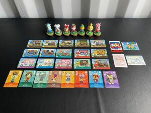 中古品☆amiibo アミーボ カード まとめ売り どうぶつの森 7体 23枚 任天堂 Nintendo サンリオコラボ 4枚 セット売り しずえ 他