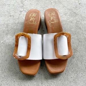 Oh My Sandals オーマイサンダルズ 本革 バックルサンダル 未使用品 美品 size37