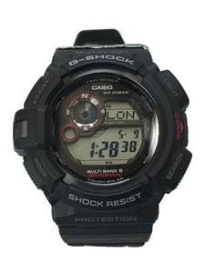 CASIO◆MUDMAN/ソーラー腕時計・G-SHOCK/デジタル/-/BLK/BLK/SS