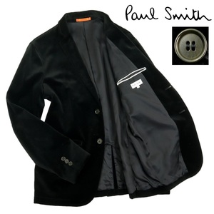 【B2614】【美品】【ベロア地】Paul Smith LONDON ポールスミスロンドン テーラードジャケット サイズL