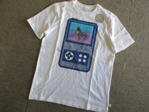 ★新品Gap Kidsギャップゲームボーイ柄半袖Tシャツ150★白