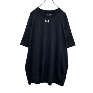 UNDER ARMOUR 半袖 ロゴ Tシャツ XL ブラック ホワイト アンダーアーマー スポーツ ドライ 古着卸 アメリカ仕入 a505-6276