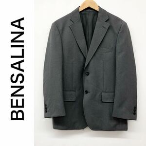 BENSALINA ベンサリナ メンズ テーラードジャケット 2ボタン 背抜き グレー系 Sサイズ 紳士
