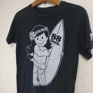 ハワイ 88Tees ロゴプリント Tシャツ 黒 S