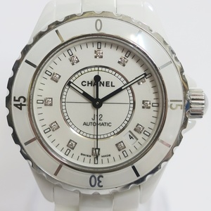 CHANEL　シャネル　H1629　J12　12Pダイヤモンド　自動巻き　腕時計　中古品 used AB