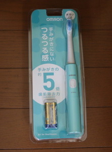 【未使用】オムロン：音波式電動歯ブラシ(HT-B214-G)