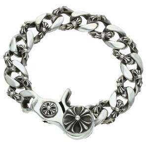 クロムハーツ Chrome Hearts FNCY CHN LNK/ファンシーリンククリップ サイズ:15LINK シルバーブレスレット 中古 GZ11