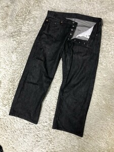 ◆LEVIS 501 リーバイス デニムパンツ ジーンズ W34　ブラック　先染め