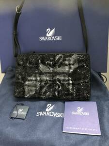 送料込 新品☆スワロフスキー SWAROVSKI クリスタル 『スワン フォーマル パーティバック』1033102